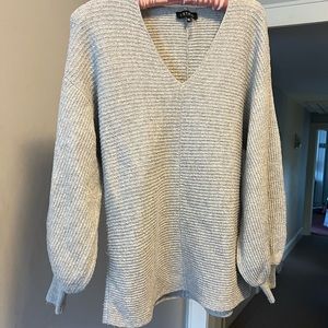 Gray Bubble Sleeve 1.State Sweater